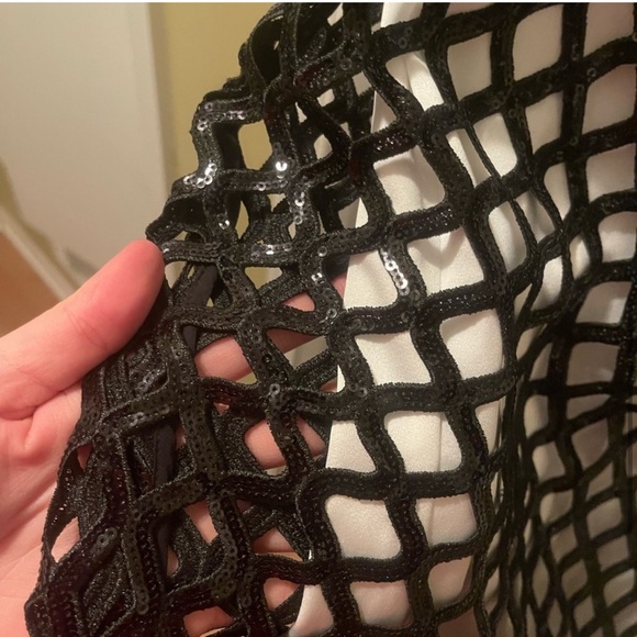 Ramy Brook Giselle Sequined Lattice Gown - Picture 6 of 9